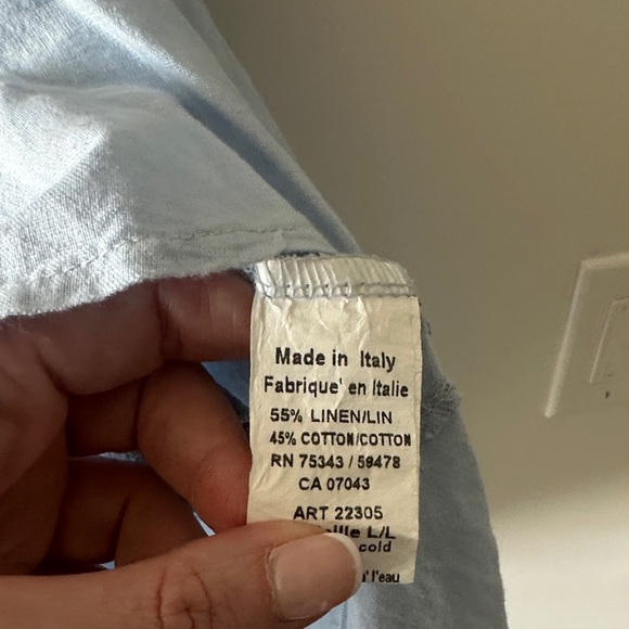 Light Blue Button-Front Ruffle-Hem Mini Dress - Picture 9 of 9